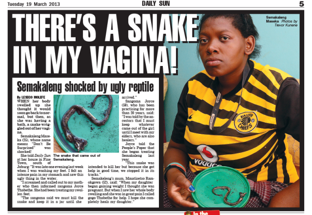 Vagina snake in my 